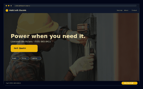 VoltCraft Electric website preview
