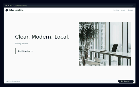 Atlas Local Co. website preview